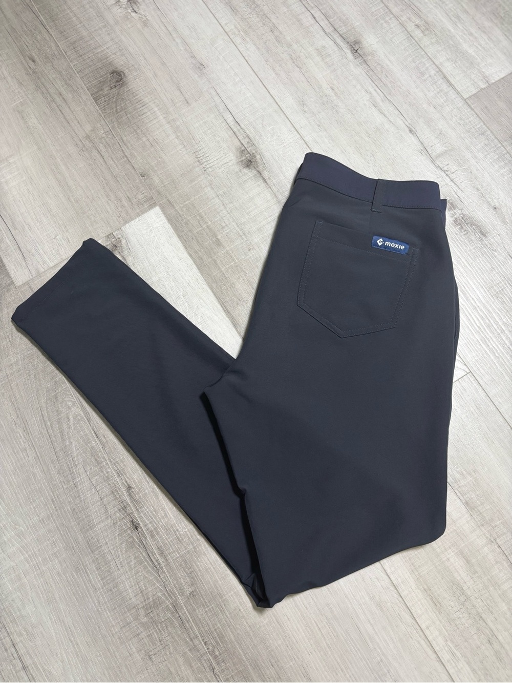 ZYIA Active Black Athletic Pants Geometric Seam Detail Size Large
